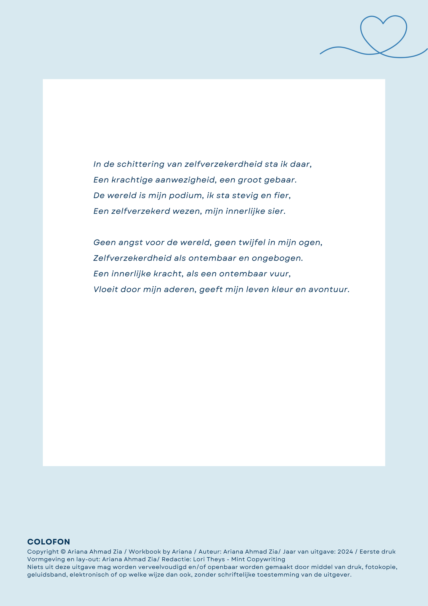 Stralend zelfverzekerd